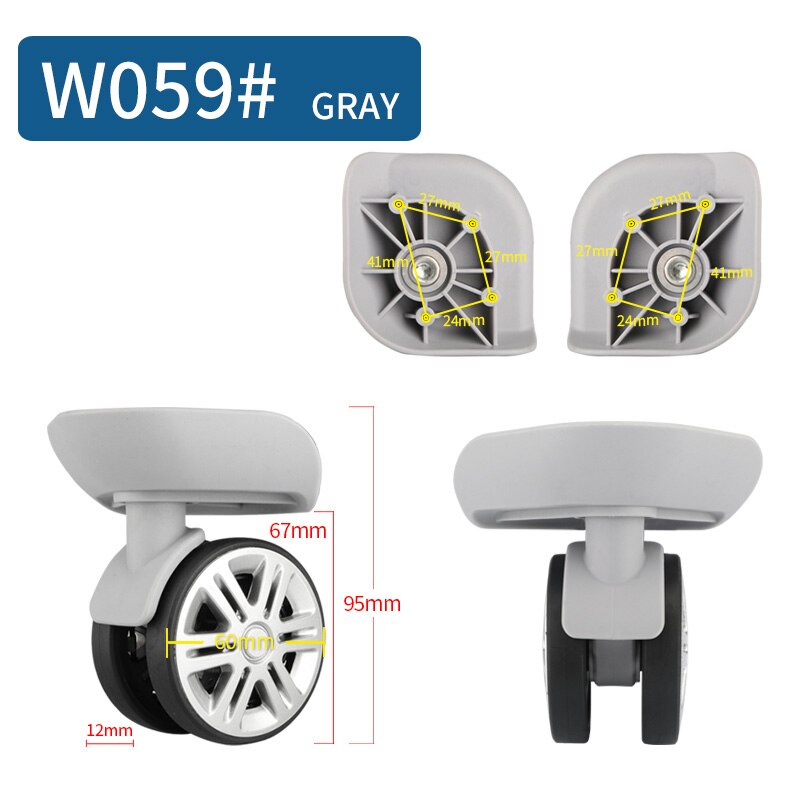 Luggage Replacement Wheels Suitcase on Wheels Replacement 14-30 Inch Luggage Accessories Silent Wheels for A Luggage Casters: Red Wine
