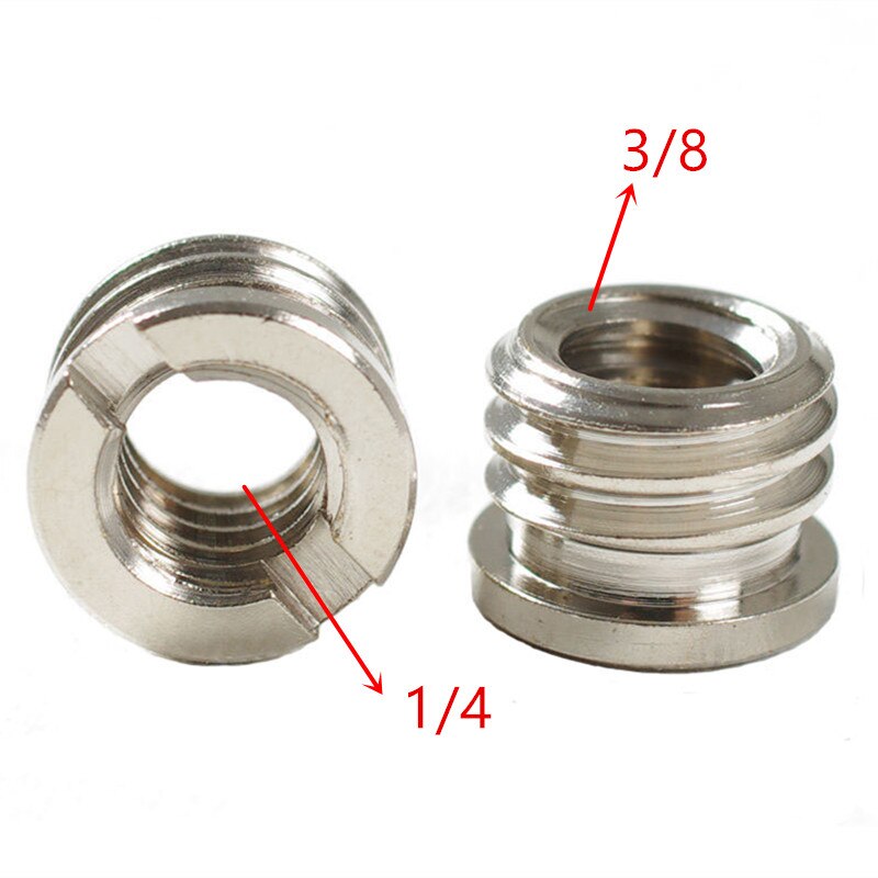 Jadkinsta-Adaptador de montaje de tornillo para cámara DSLR, 1/4 "a 3/8", soporte de luz, placa de liberación rápida macho a hembra: Blanco