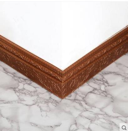Zelfklevende plint muursticker grens decoratie strip plafond sticker plint taille lijn 3D driedimensionale foam soft