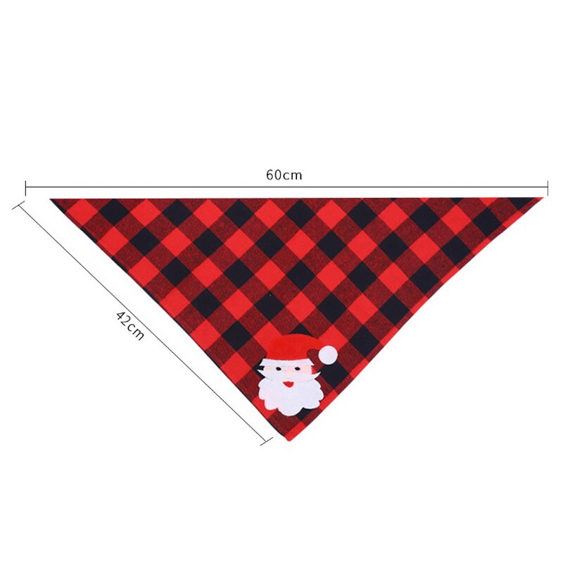 Christmas Pet Dog Triangle Bandanas Xmas Large Dog Scarf Collar Neckerchief Puppy Dogs Pet Bow Ties Slobber Towel Clothes