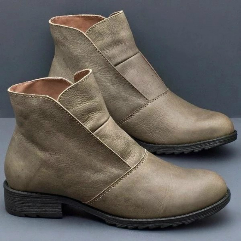 Herfst Winter Enkellaars voor Vrouwen Martin Laarzen Ronde Neus Luxe Schoenen Vrouwen Ontwerpers PU Lederen Schoenen: Groen / 9.5