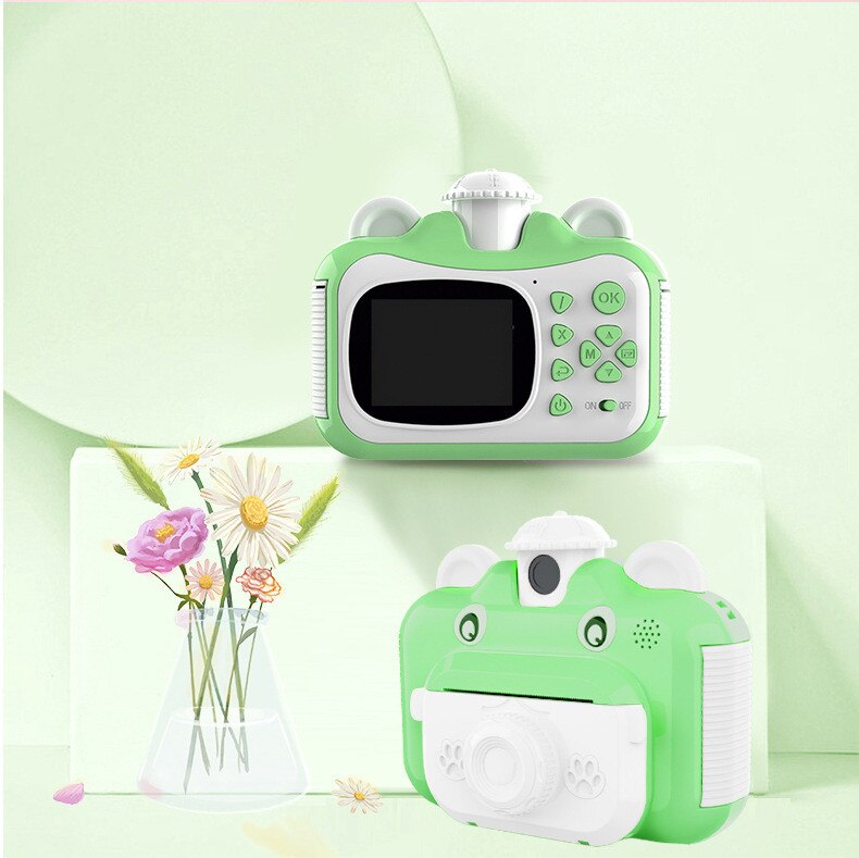Kinderen Instant Print Camera Draaibare Lens 1080P Hd Kids Camera Speelgoed Met Thermisch Fotopapier Mini Camera Kids