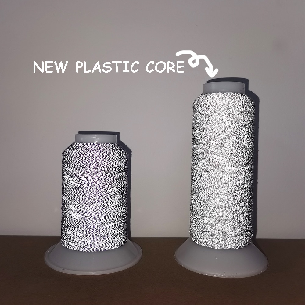 1000m Polyester Reflektierende Gewinde Handgemachte Stickerei Maschine 75d/2 Nacht Mehrfarbig für Sicherheit Kappe Kleidung DIY Fabrik Auslauf
