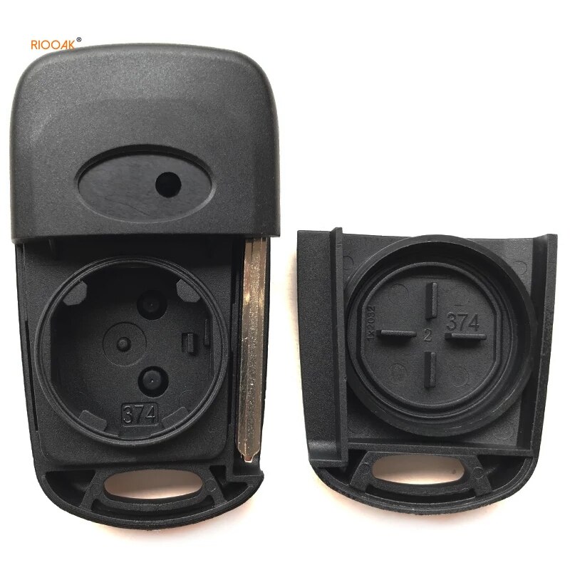 RIOOAK 5PCS Remote Key Fob Shell Case Replace For Hyundai I20 I30 IX35 I35 3 Buttons key shell with TOY48 BLADE