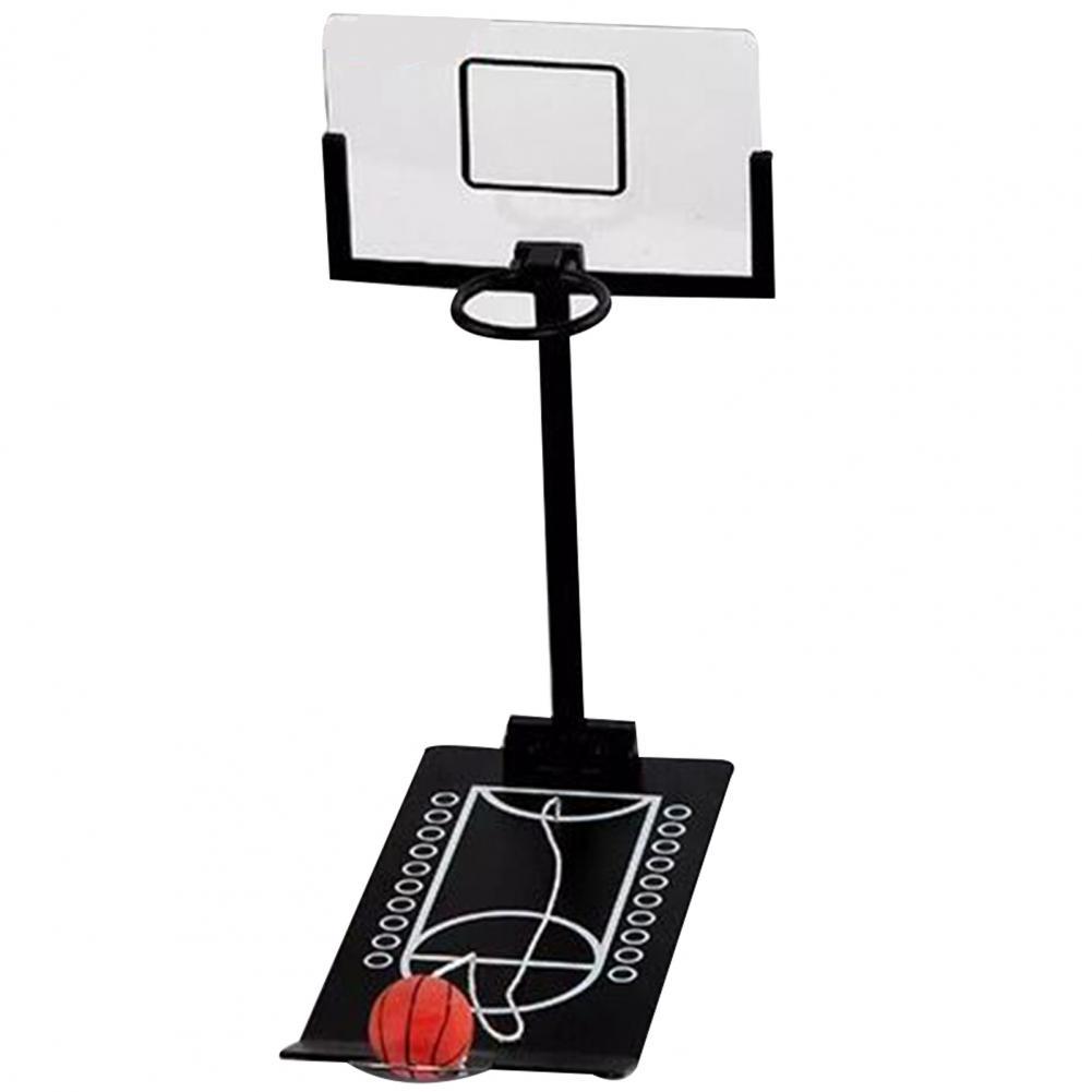 Przydatna składana zabawka robić koszykówki lekki stół robić koszykówki stabilny relaks emocja mini koszykówka obręcz strzelanie stojak zabawka: czarny