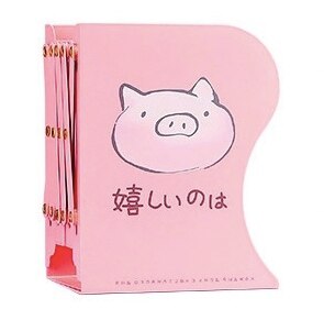 Kawaii Karikatur Metall Buchstütze Notizbuch Stehend dehnen Einstellbare Buch Stehen Buch Halfter Organizer Sekretariat Heimat Dekoration: 004