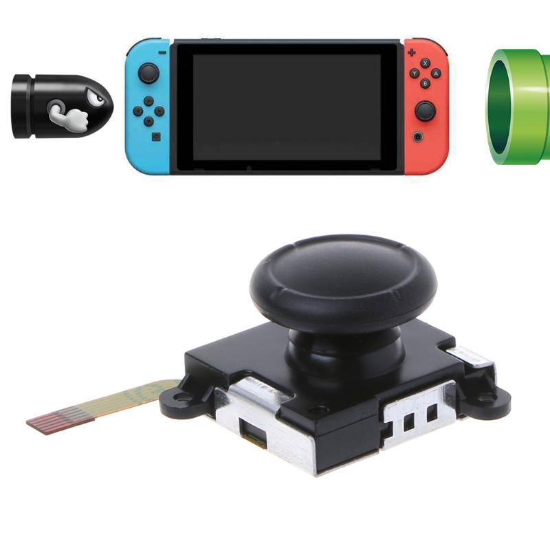 Sensor analógico em 3d para nintendo switch ns joy-con controller