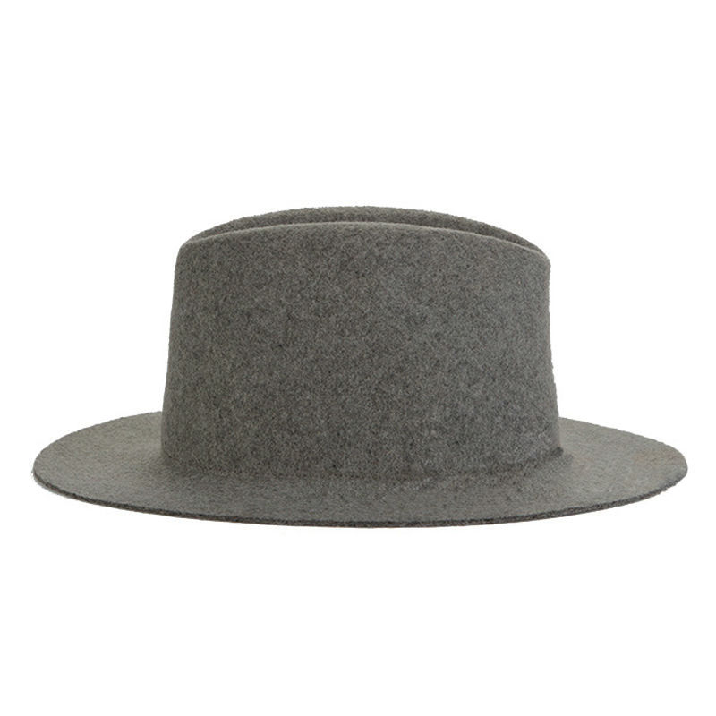 Damen Fedora Hut Aus 100% Wolle - Breitkrempiger Schlapphut Faltbar Für Sonnenschutz