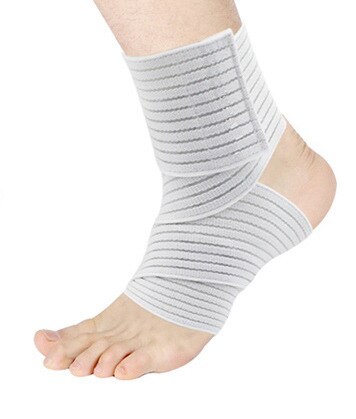 1pc70cm Enkel Ondersteuning Spiraalvormig Gewikkelde Bandage Volleybal Basketbal Enkel Orotection Verstelbare Elastische Bands Sport Veiligheid Brace: Beige / 70cm