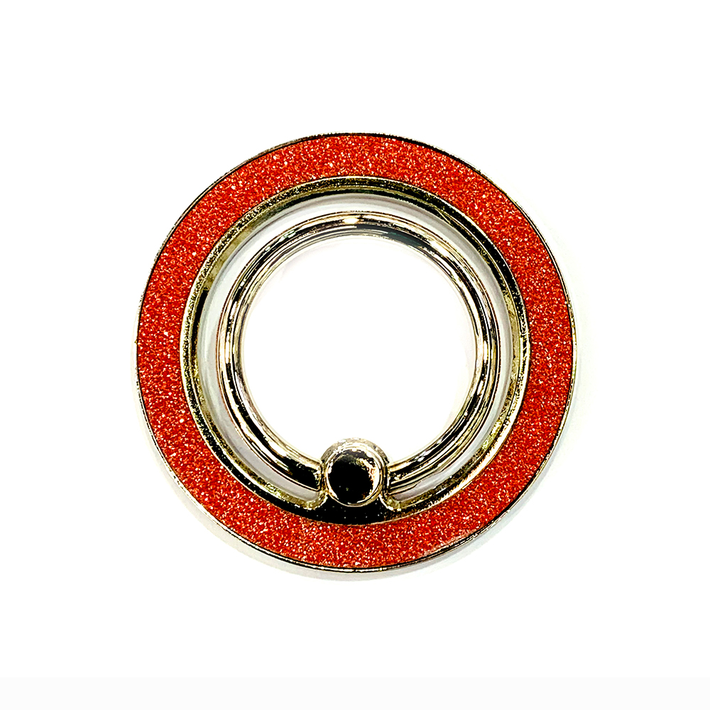 Magnesafe metalowy brokat w proszku silny magnetyczny uchwyt pierścieniowy ssący do uchwytu na telefon komórkowy z metalowym ładowaniem obrotowym 360 ° uniwersalny: Czerwony
