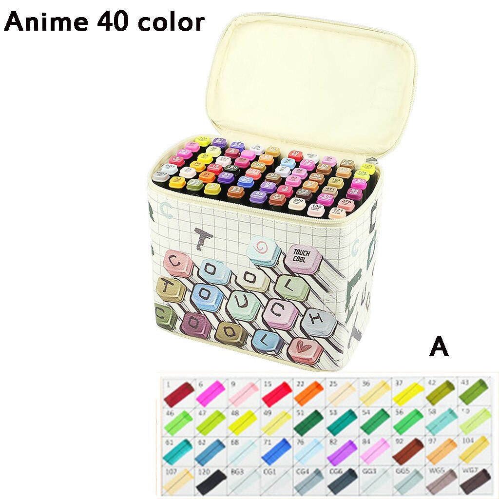 mark pen Painting Double Head colorful Mark Note Pen Set Office Supplies for all kinds of painting#904g40: A