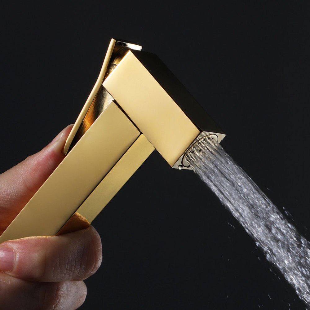 1PC Square Toilet Spray Head Sturdy Toilet Cleaning Spray Nozzle Pressurized Toilet Toilet Cleaning Tool for Home Go