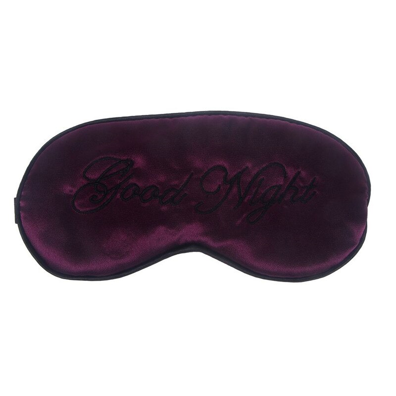 Soft Pure Silk Sleep Eye Mask Good Night Padded Shade Cover Travel Relax Aid Blindfolds Sleeping Mask