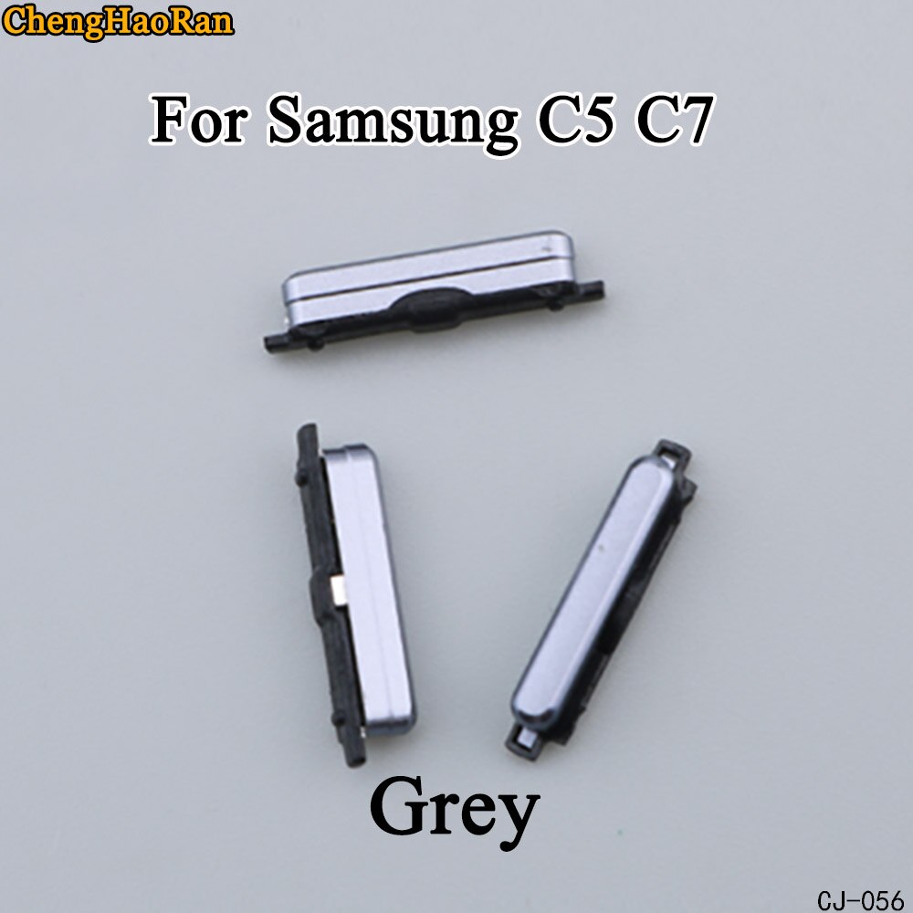 ChengHaoRan Seite Geschmack Für Samsung Galaxis C5 C7 C9 Energie an/aus + hoch/Unten Volumen Geschmack Schlüssel Ersatz: C5 C7-grau