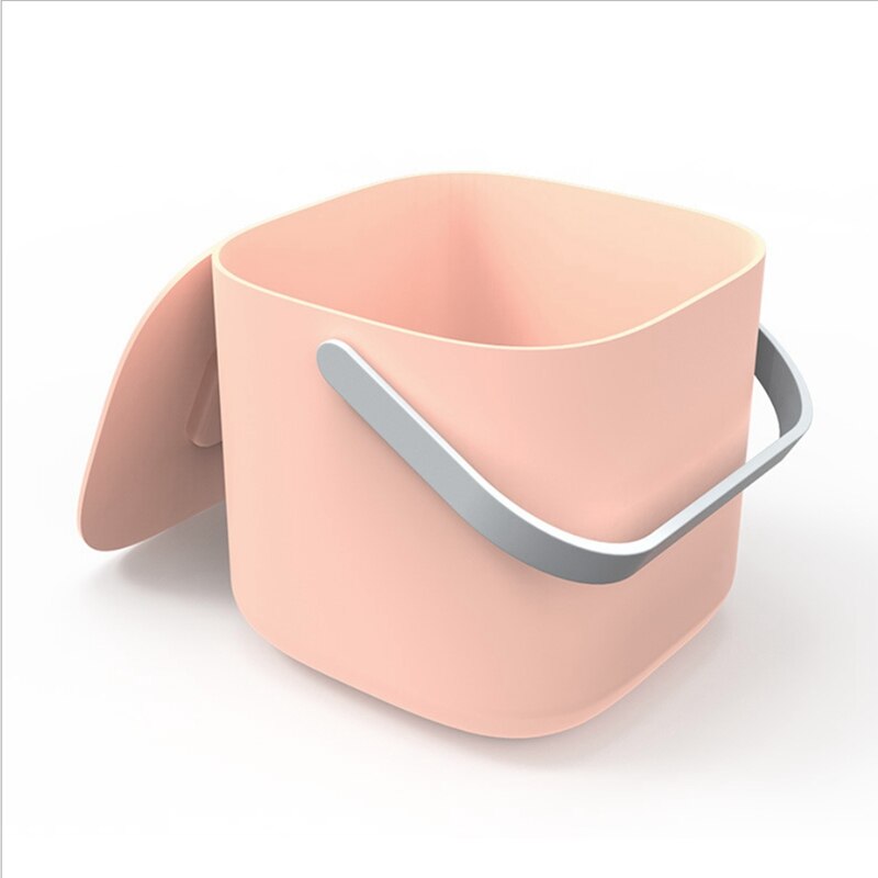 Washing Machine Portable Ultrasonic Cleaner Turbine Bucket Type Laundry Clothes Washer Cleaning for Home Travel: pink