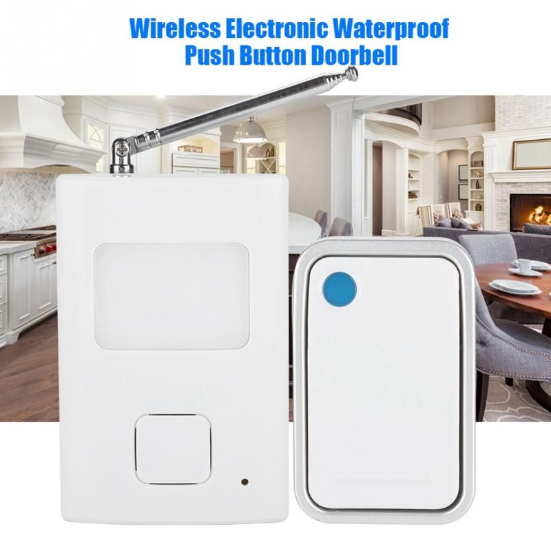 Wireless Electronic Waterproof Remote Push Button With Dog Barking Sound Doorbell: Default Title