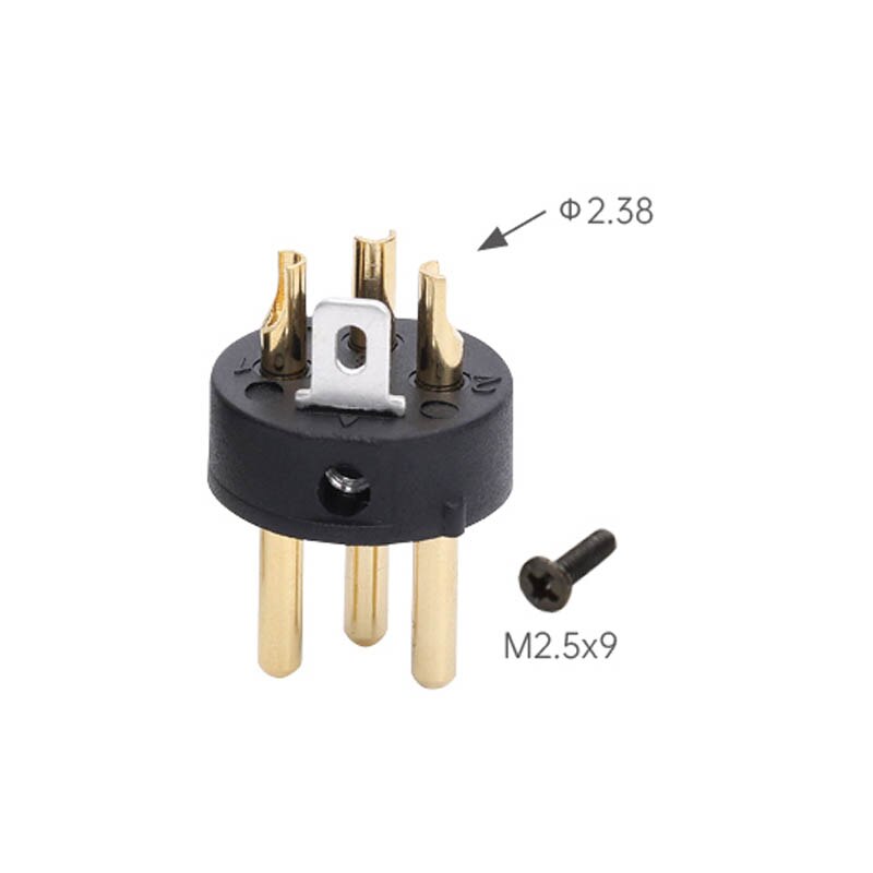 Di alta qualità 100 pz/lotto 3 Spille Pole XLR maschio con 3 P Parte degli accessori: Blu