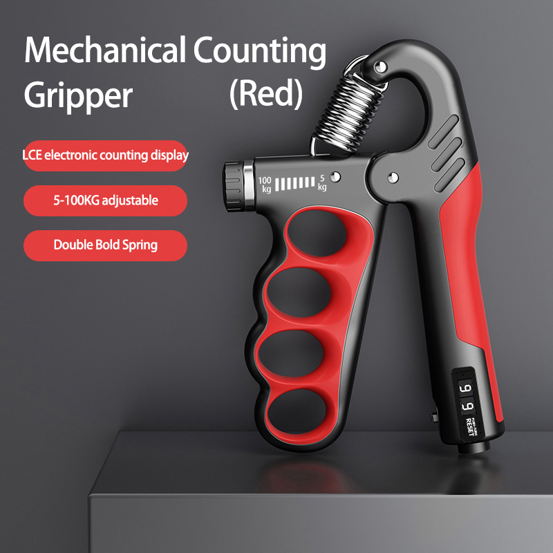 5-60kg/5-100kg Gripsterkte Gym Pols Expander Handversterker Verstelbare Spierherstel Fitness Handkrachtoefening: Goud