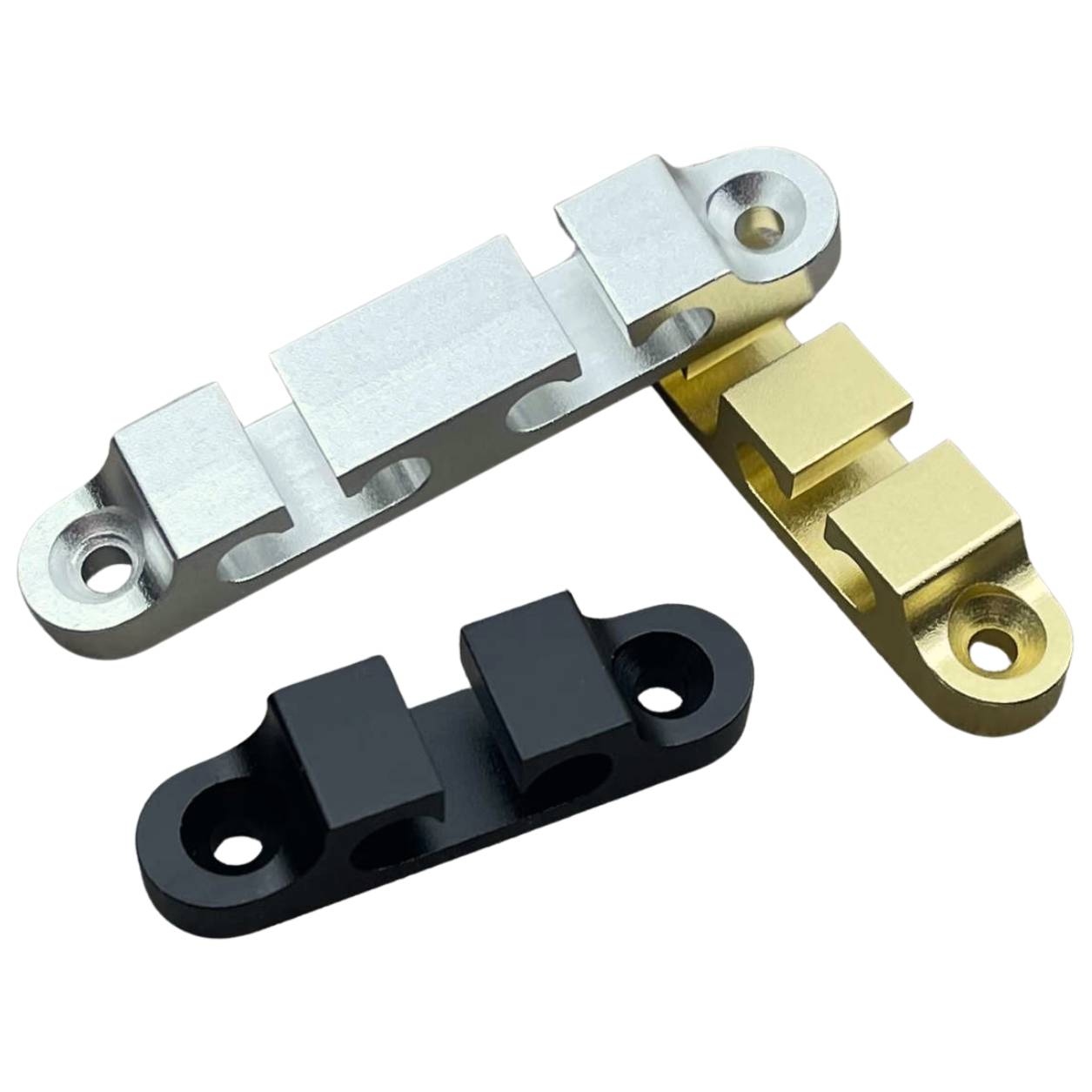 2PCS 2/3/4 String Retainer/String Guide für Elektrische Bass Kopf Retainer Aluminium String Baum Matte CR/BK/GD