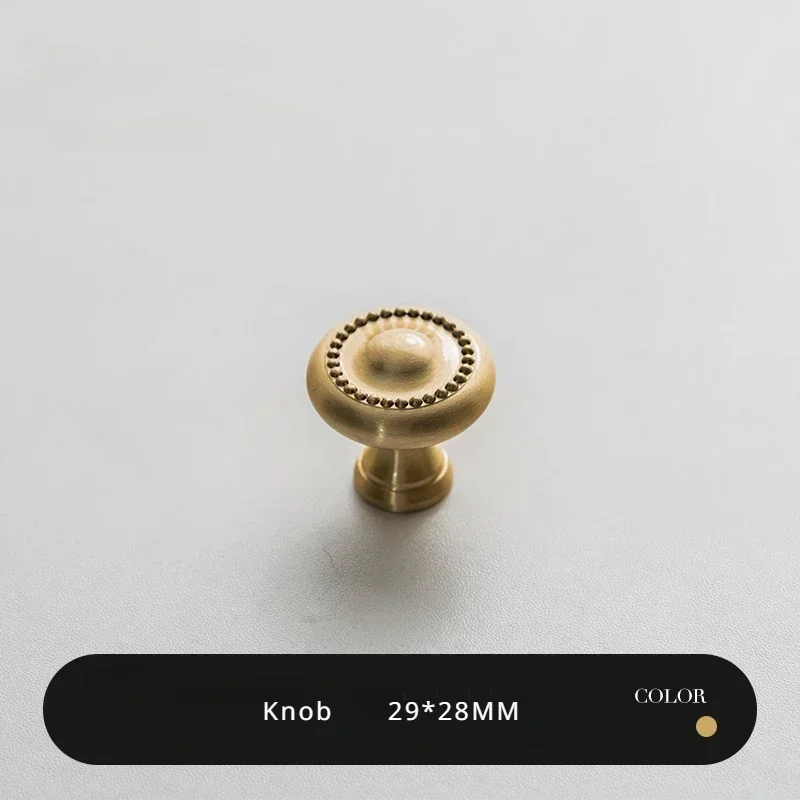 Antikke bronze messing skabsgreb retro garderobe skoskabe til skuffer køkkengreb tilbehør: Gul