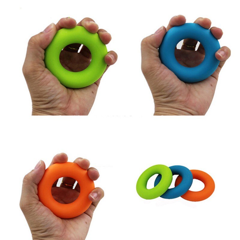1Pcs Strength Hand Grip Ring Muscle Power Training Rubber Ring Exerciser Gym Expander Gripper Strength Finger Ring