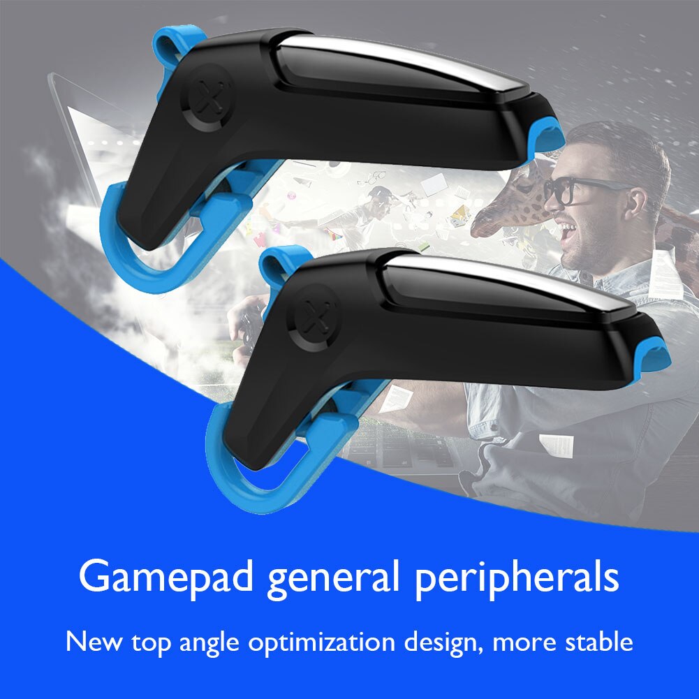 Tragbares gamepad für smartphones mit zusatztasten, rutschfestem joystick, hoher klemmkraft und geringem gewicht