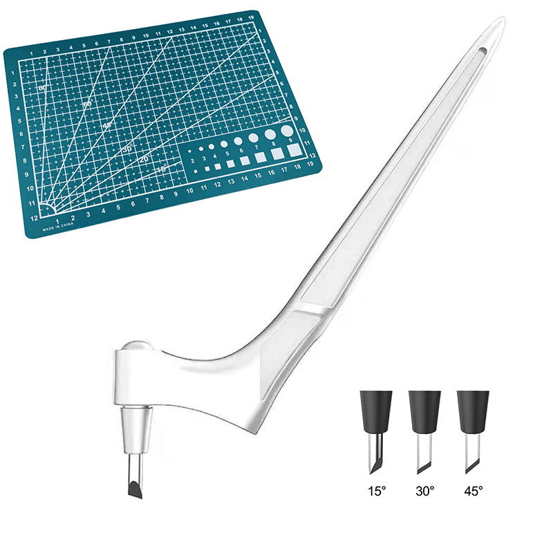 360 stopni obrotowy nóż introligatorski narzędzia robić obróbki drewna narzędzia tnące nóż robić rzeźbienia ostrze gilotyna robić papieru rękodzieło rzeźba sztuka DIY: biały zestaw