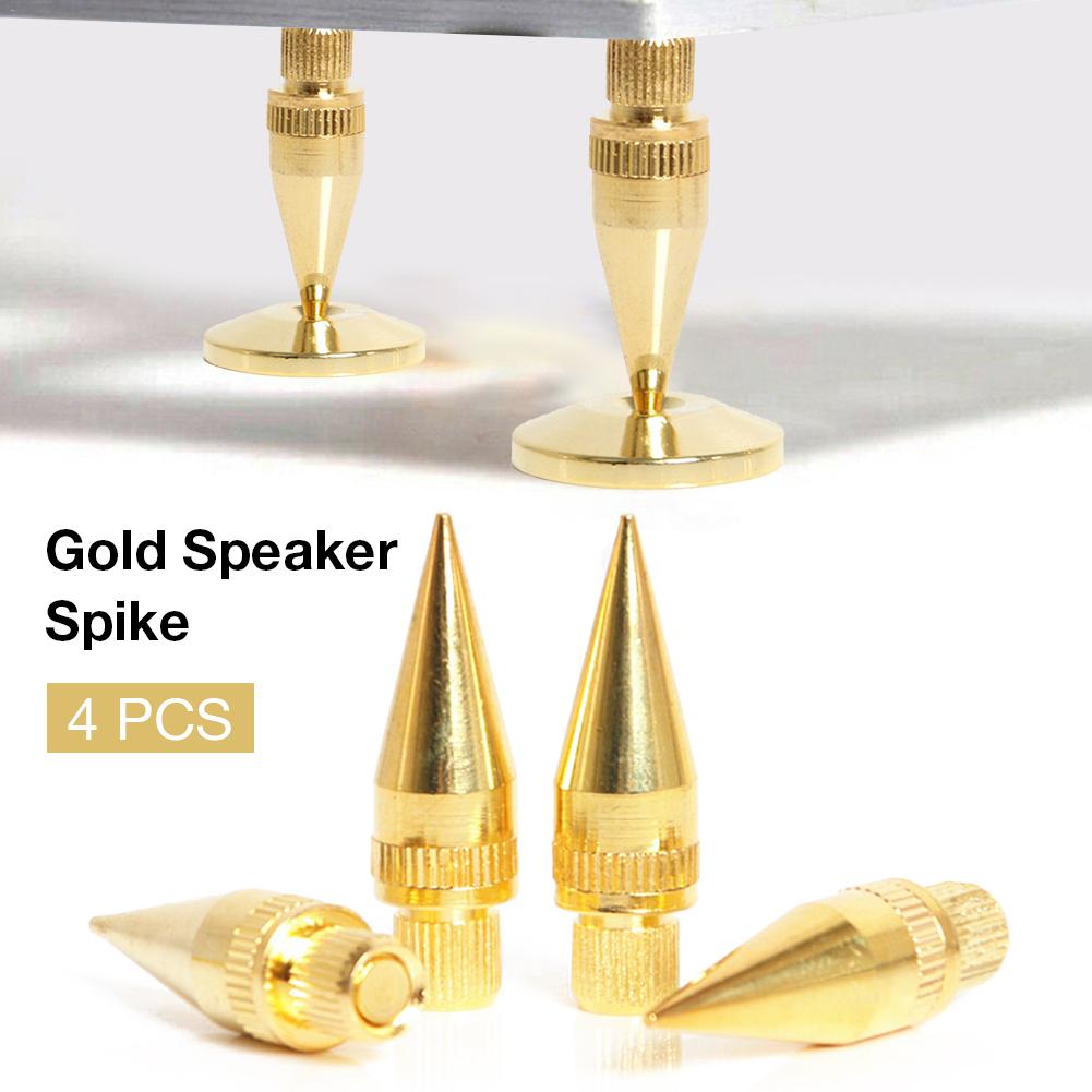 Høyttalerstativ fot fotpute premium gull høyttaler pigger boks pigg kjegle gulv fot spiker høyttaler tilbehør