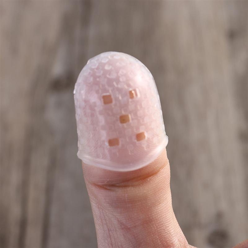 15/25 stk gitar fingertuppbeskyttere silikon fingerbeskyttelse gitar finger deksel for ukulele elektrisk gitar 5 størrelser