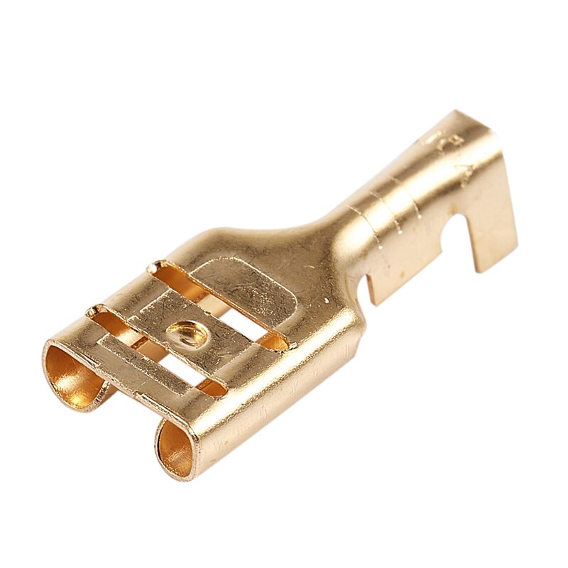 100 Pcs Car Speaker 6.3mm Female Spade Terminal Wire Connector