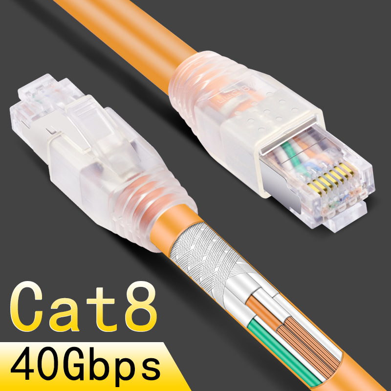 CNCOB rj45 8p8c 40 Gbps Ethernet kabel cat8 thuis router high-speed netwerk jumper Internet aansluitkabel