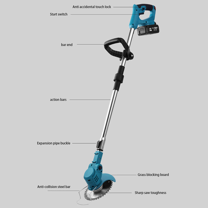 Grasmaaier Weeder Huishoudelijke Tuin Draadloze Grasmaaier Grasmaaier Elektrische Trimmer Voor Makita (Zonder Batterij)