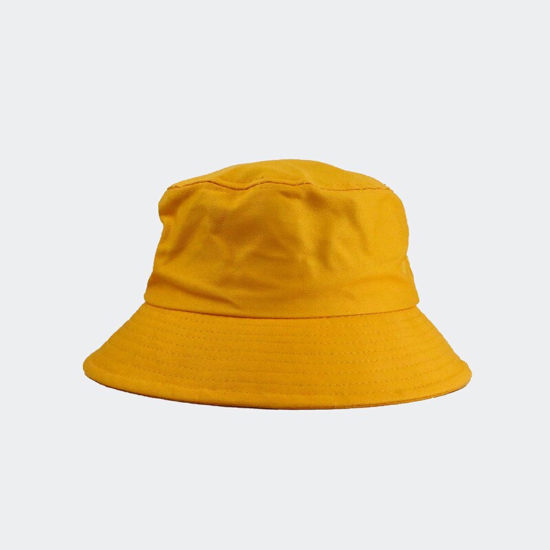 Black White Solid Bucket Hat Unisex Bob Caps Hip H... – Grandado