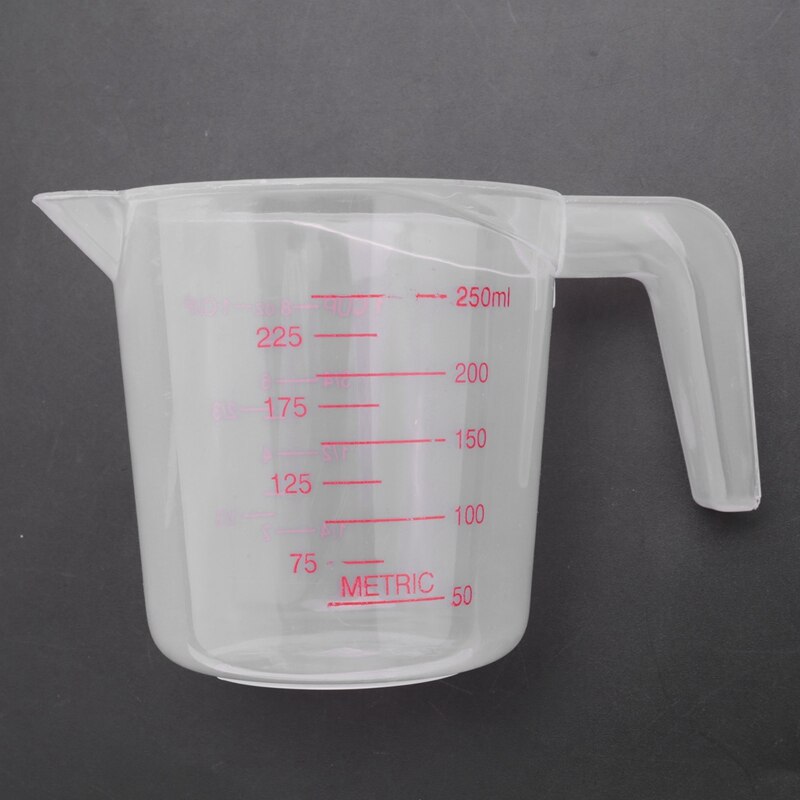 6Pc Plastic Maatbeker Set Grote 4 Cup, 2 Cup En 1 Cup Capaciteit Bpa Gratis Meten Bekers Met Schuine Grip