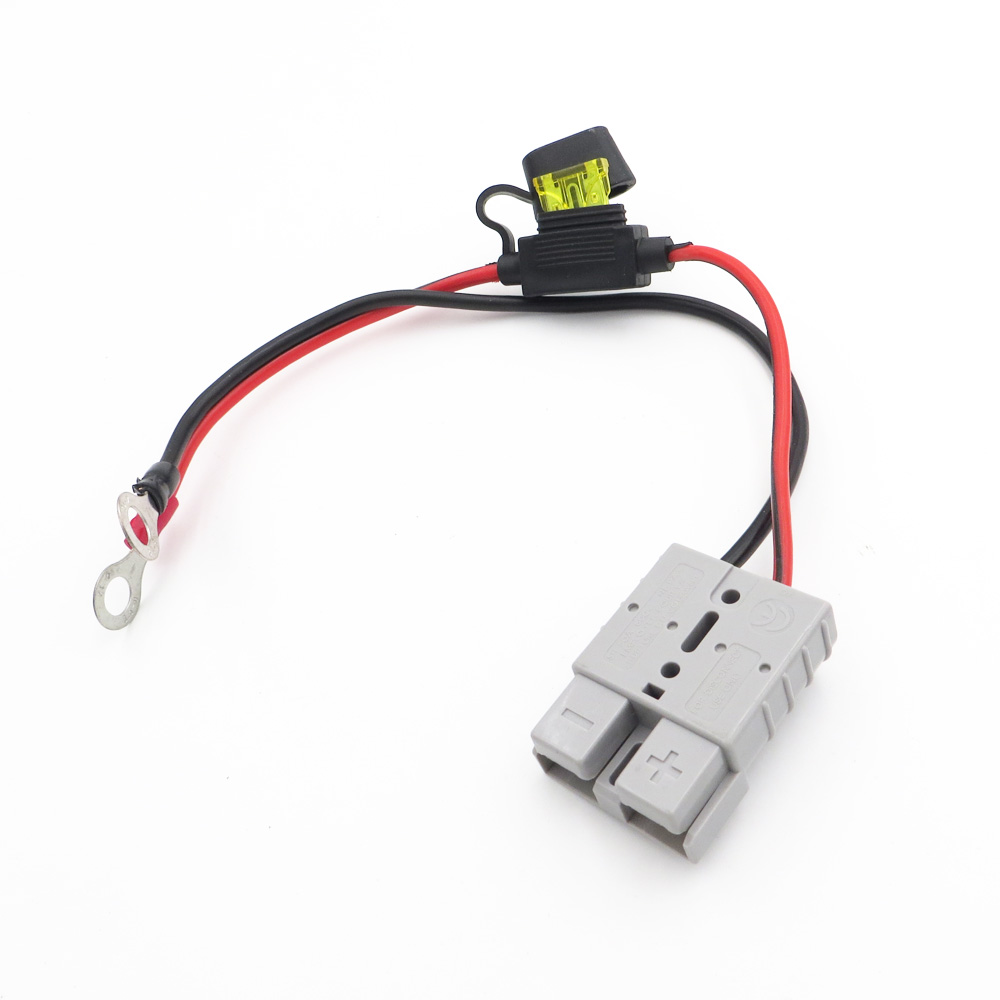 1 SET X 50A 600V SB50 Connector met 30cm 2.5mm2 solar kabel 10A waterdichte zekering voor portabel solar panel