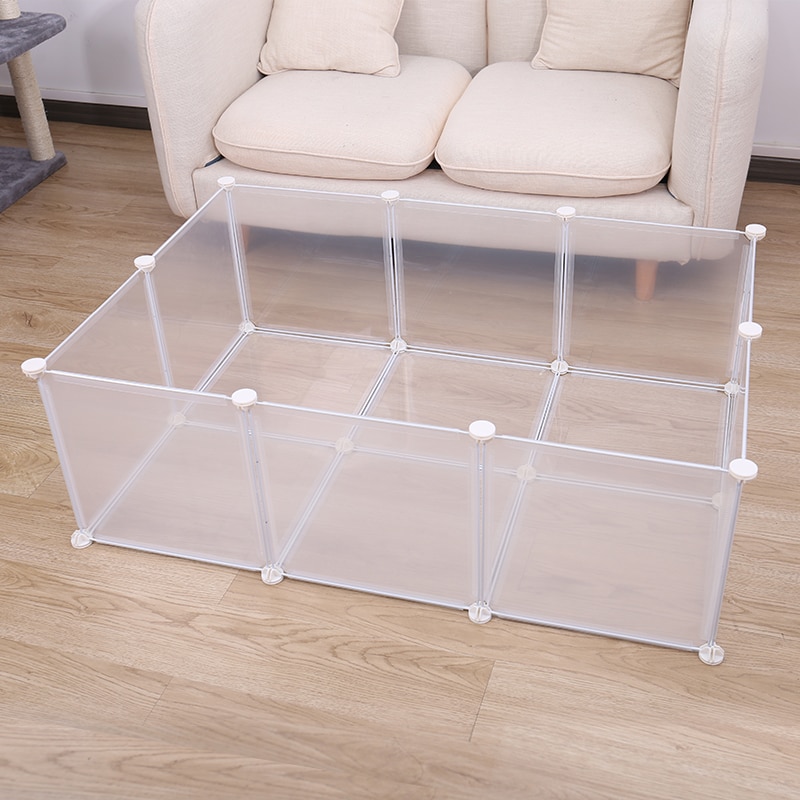 Small Animal Cage Foldable Pet Dogs Playpen Crate Fence Puppy Kennel House Exercise Training Cage Puppy Kitten Space Dog Supplie