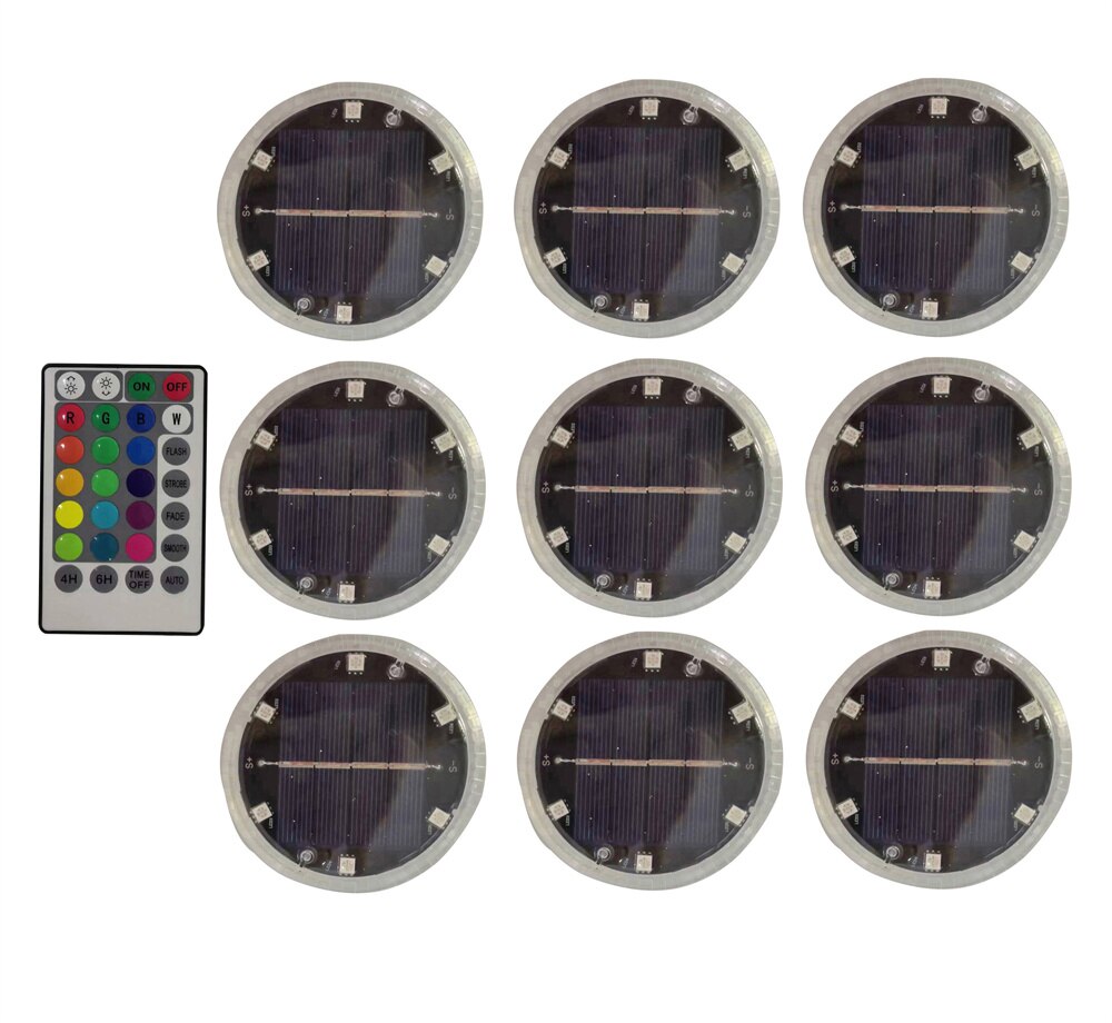 Solar LED Submersible Light Remote Control Underwater Night Lamp Pool Float Light For Swimming Pool Aquarium Fishing Lighting