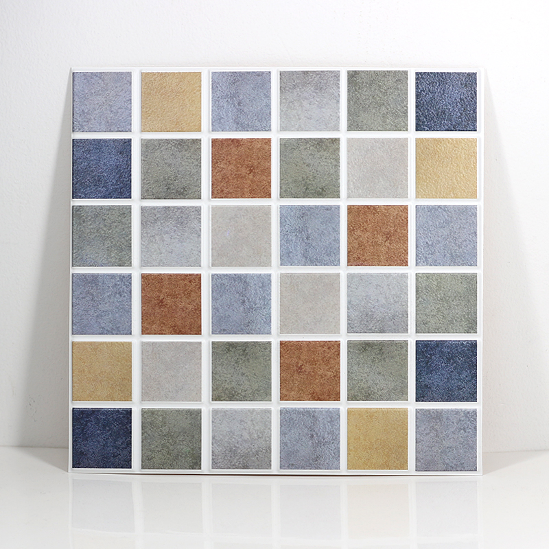30 x 30cm 3d väggklistermärken självhäftande stick vägg golv kök toalett vägg klistermärken mosaik kakel balkong golv kakel slip: B