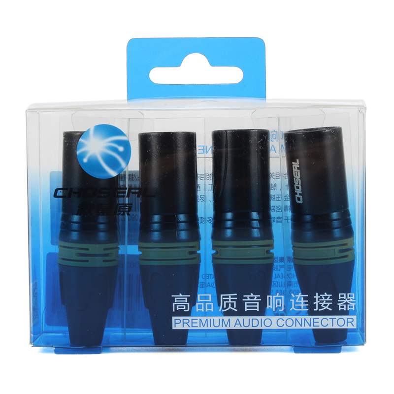 Choseal QD2002B XLR FEMALE 3 Pin Audio Mikrofon Kabel Stecker 4Pcs DIY Solder Typ Metall Material Audio Signal Stecker