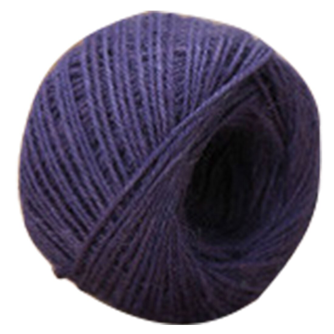 Fargerik naturlig brun jute hamptau hyssing snor diy skaft håndverkslampe 2 mmx 50m 1pc: Lilla
