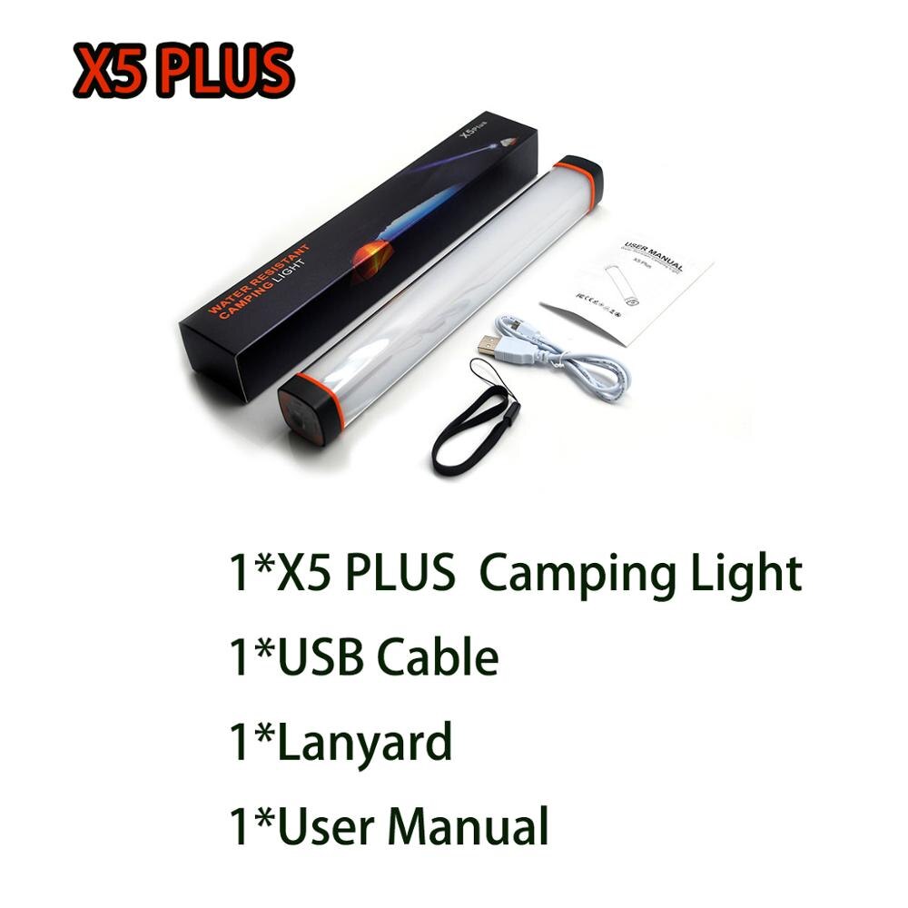 UYLED X5 draussen LED Camping Licht IP68 Professionelle Wasserdichte Lampe Für Telefon Tragbare Laternen Für Wandern: X5  Plus