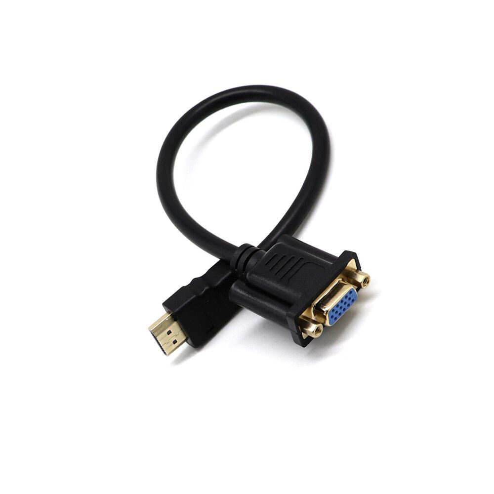1Pc Male To VGA D-SUB 15 pins Female Video AV Adapter Extension Cable For Signal Transmission HDTV Set-top No Chip Inside