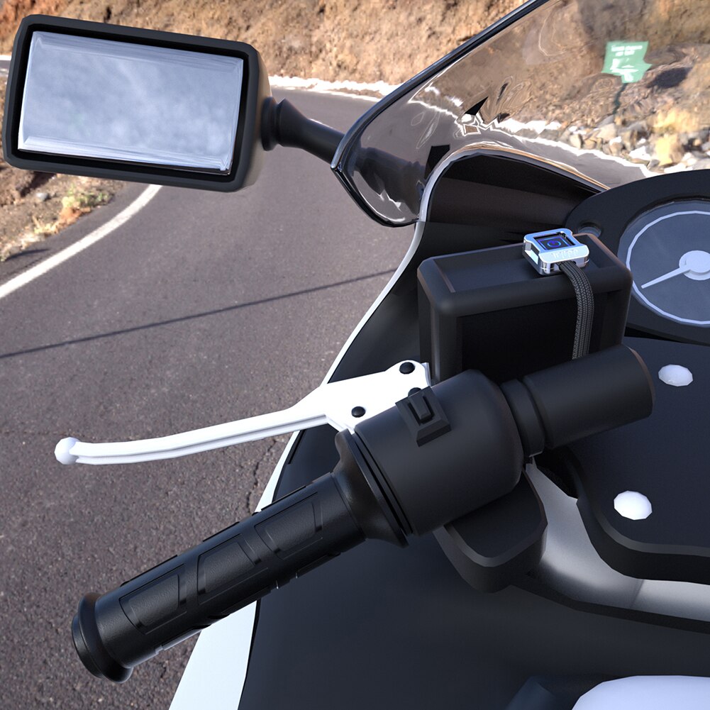 Motorcycle Heated Grips Motorcycle Hander Modified Handlebar Grips with Aluminum Alloy Switch for 22mm Handlebar