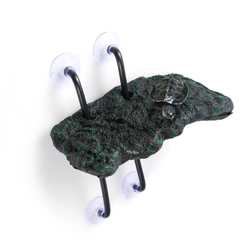 1pc Turtle Dock Basking Platform Floating Turtle Pier With Suction Cups Turtle Supplies(Approx. 20 X 9 X 2 Cm)