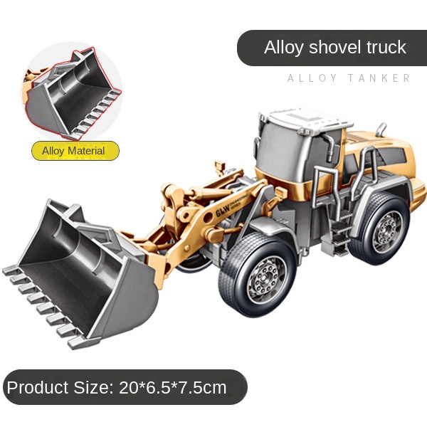 Road Roller Toy Car Engineering Car Large Road Roller Excavator Bulldozer Children's Toys and: Blue