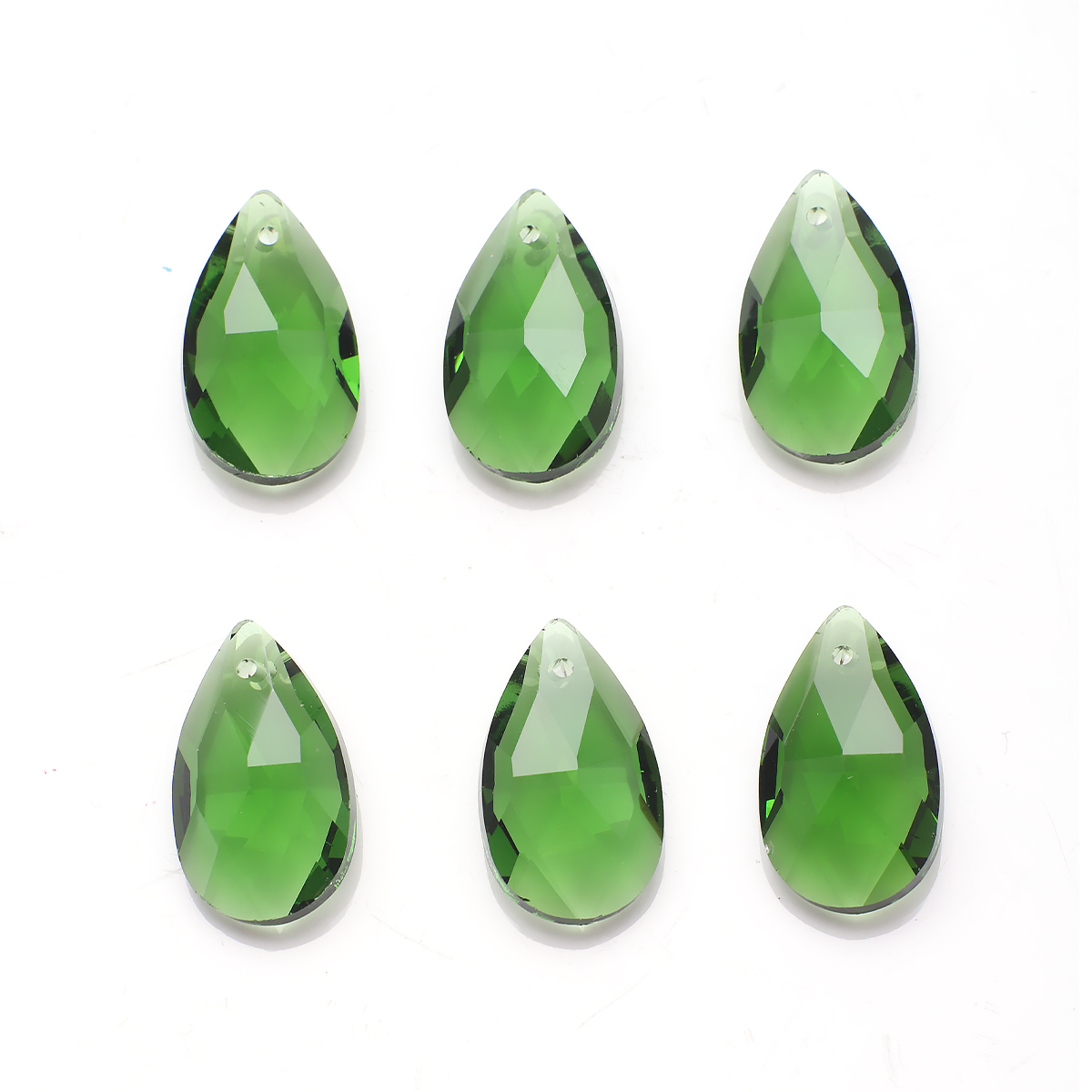 20Pcs/Lot Lampwork Glass Teardrop Beads Red 13X22mm Crystal Pear Pendant For DIY Jewelry Making Necklaces Handicrafts Supplies: Beige