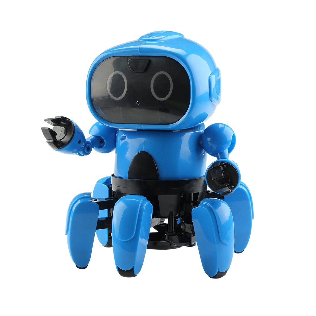 Smart Induction 6CH Electric 6-Legged RC Robot Intelligent Programming Gesture Sensor Obstacle Avoidance Remote Control Toys