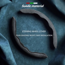 Voor Genesis GV80 G80 G70 G90 2022 Stuurwiel Universele Onderdelen Auto Stuurhoes Winter Suede Anti-Slip stuurwiel