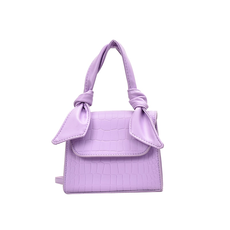 Sacs à bandoulière motif cuir pour femmes, petit sac à bandoulière violet, sacs à main et pochettes avec poignée, 2022