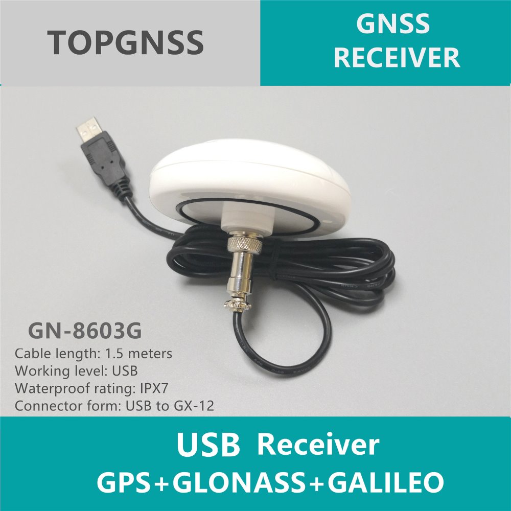 industriële navigat USB GPS ontvanger GPS GLONASS GALILEO QZSS module antenne, GNSS module 0183 NMEA Gebouwd in FLASH